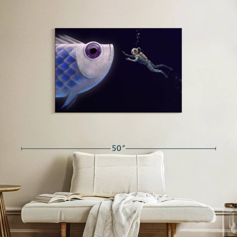 Kelan Deep Sea Fish Encounter, 26" H x 39" W