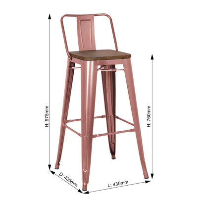 Julianne Counter Stool with Metal Frame