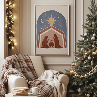 Star of Bethlehem Nativity Scene I Print on Canvas