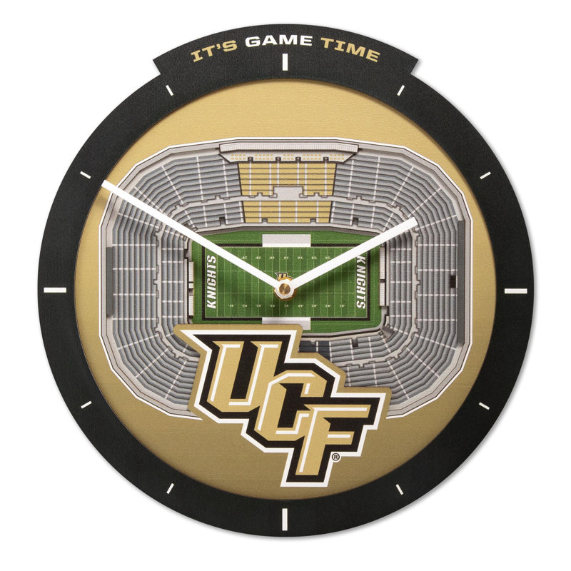  Horloge murale de la NCAA, Horloge murale 3D Centralview