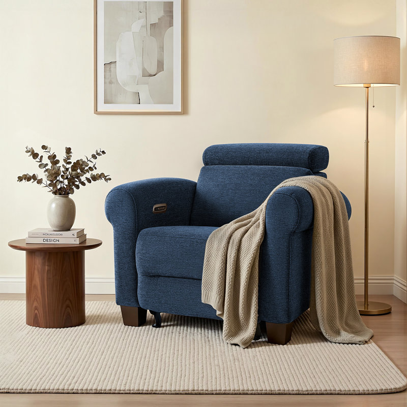 Fauteuil inclinable électrique avec repose-tête Wall Hugger, Marine