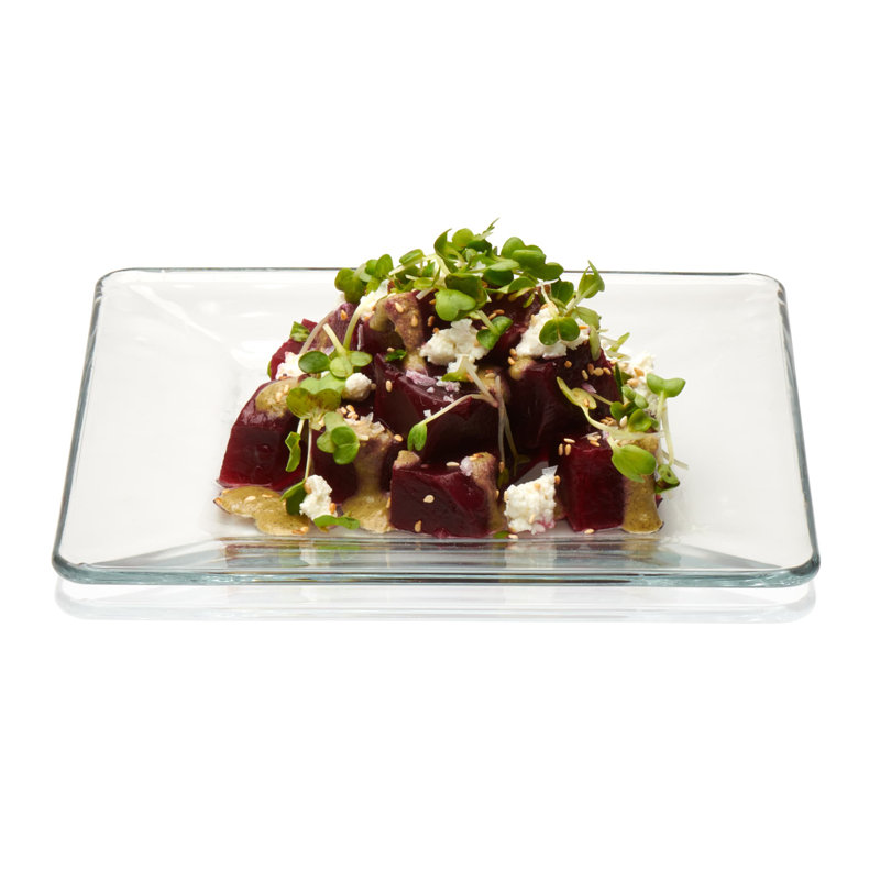 Libbey Tempo 12-Piece Glass Dinnerware Set, Service for 4