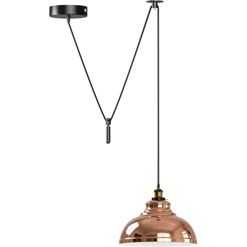 1 - Light Dome Pendant, Rose Gold