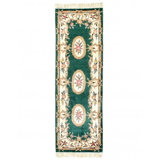 Silk Oriental Area Rug in Green