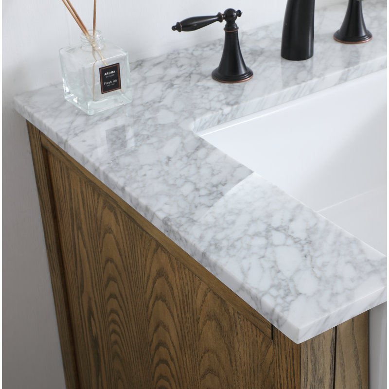 Ensemble de meuble-lavabo simple 36 po Pardue, Bois flottant