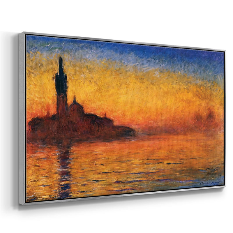 "Twilight, Venice, 1908", reproduction d'art sur toile, H 25 po x l 37 po x P 2 po, Argent