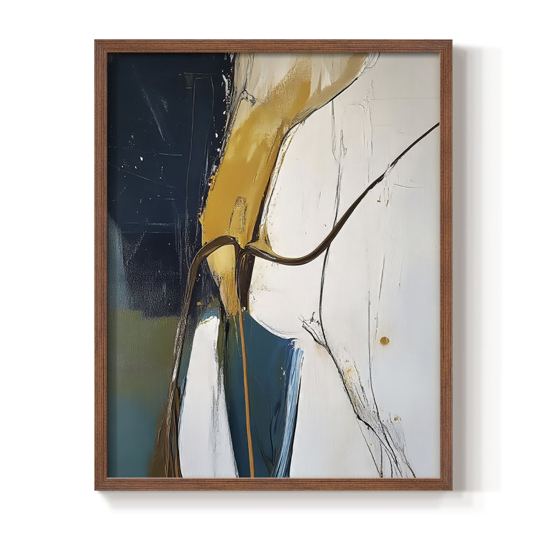 "ABSTRACT Series DCxxviii" par J Paul, H 29 po x l 23 po, Noyer