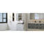 Armoire de salle de bain blanche avec deux lavabos. , Surface peinte. Tablette réglable pour un rangement organisé et hygiénique. Portes et tiroirs Un matériau propre et bien rangé, peint. Espace. Zone-1163356831