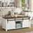 Jaquavion Coffee Table, Farmhouse Lift Top Coffee Table with Hidden Storage and Sliding Barn Door for Living Room-1919002605