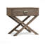 Table de chevet grise