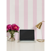 Pink Stripe Wallpaper You'll Love - Wayfair Canada