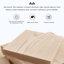 Bureau rectangulaire rétro en bois massif brun-107761090