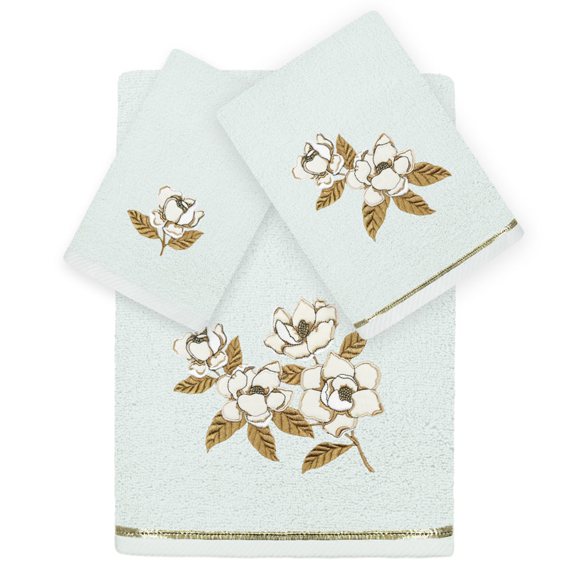  3 Piece Towel Set, Aqua