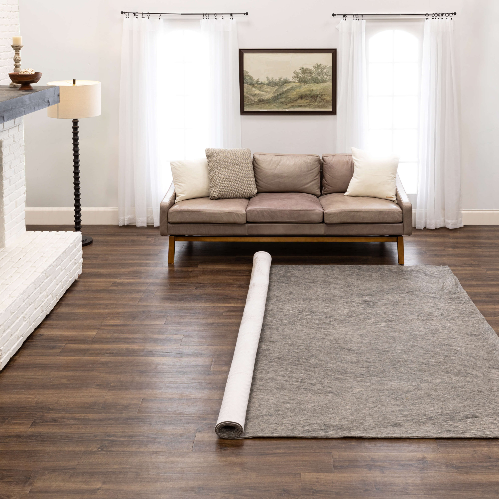 Modern Luxury Non-Slip Grip 0.25" Felt Cushioned Dual Surface Customizable Rug Pad, Rectangle 12' x 15'