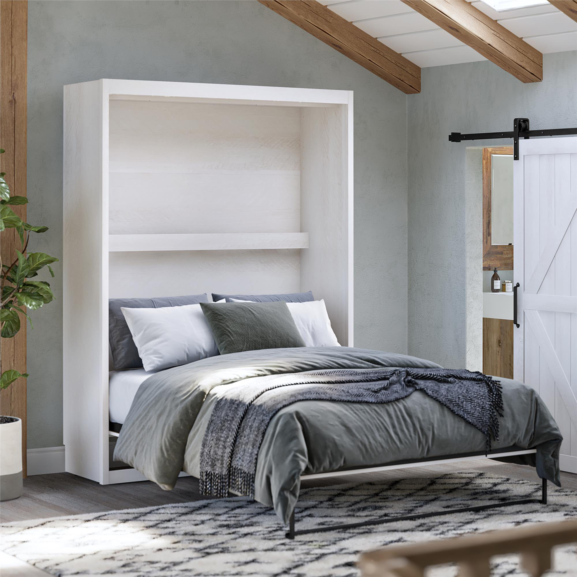 Latitude Run® Elwina Full Murphy Wall Bed & Reviews | Wayfair