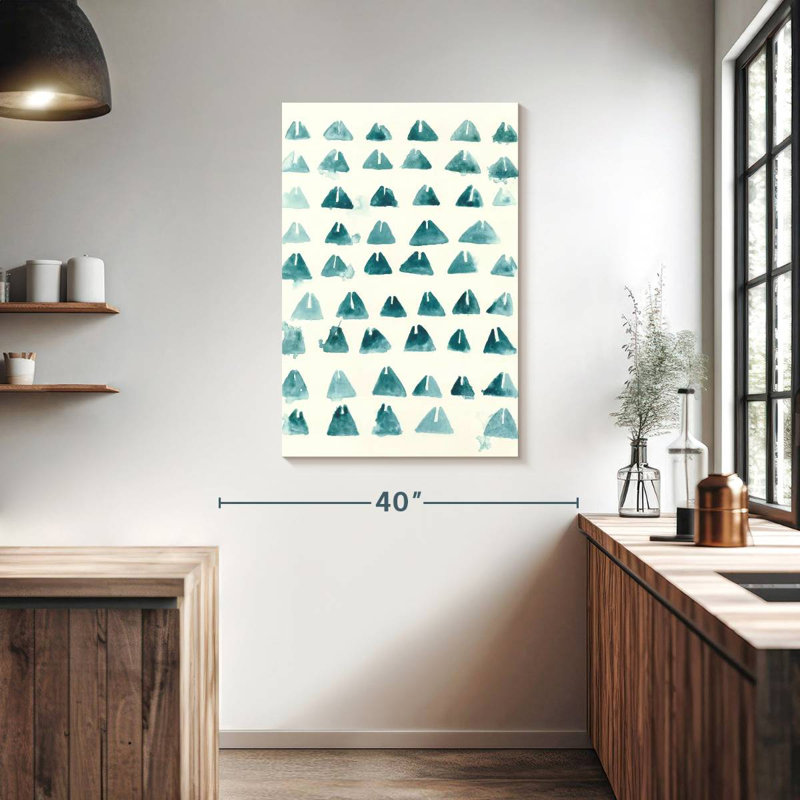 Avery Blue Batik Motif III, 39" H x 26" W