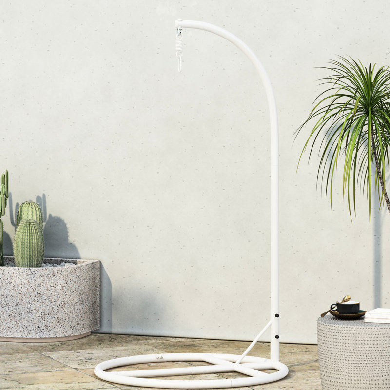 Relax In Hanging Chair Bottom, White - Iron Construction, 44 In. Depth, Width, 80 Height, 44.74 Lb Bottom: White, Iron, 43.31 D X W 79.5 H, Weight, Comfortable