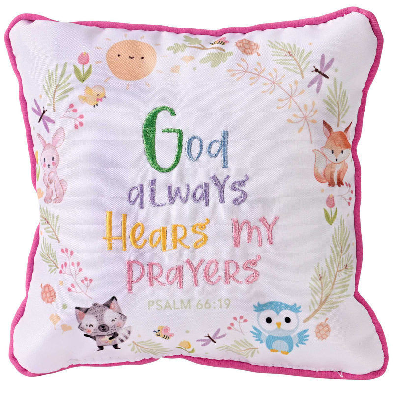 Coussin de prière «God God Hears My»