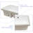 Classic Ceramic Rectangular Undermount Bathroom Sink With Overflow - 19.5X14x6 Inch, White, Stain , For Different Environments Modern 19.5"X14", Stain-, & Home Bathrooms