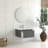 30" Wall Mounted Grey Bathroom Vanity With Seamless White Ceramic Basin, Sleek Floating Look, 45 Angled Handle, Soft-Close Drawer, Wear- Surface, Organized Storage, European Style 30-Inch Integrated-1864940341