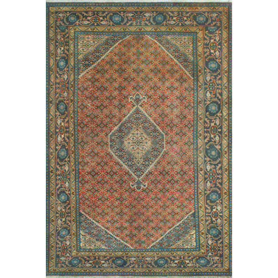 Tapis rouille finement vieilli Arezoo