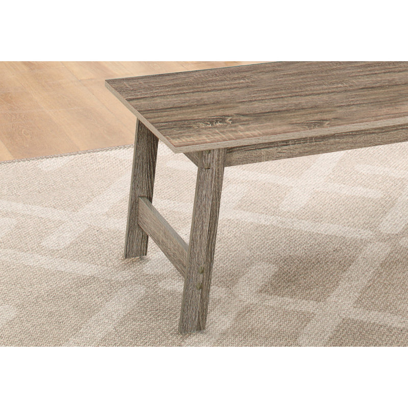 3 Piece Table Set Includes A Rectangular Coffee Table And Two Matching Square End Tables, Center Table, Taupe