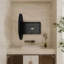 Armoire de salle de bain en métal noir mat avec miroir 31,5 po et tablettes réglables, finition magnifique