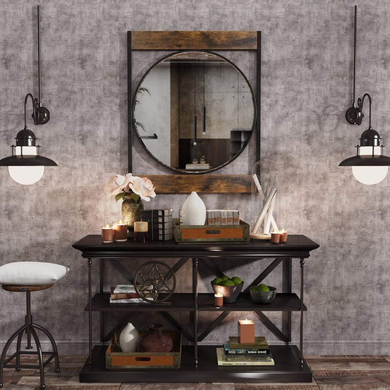 Adelone Metal Square Wall Mirror