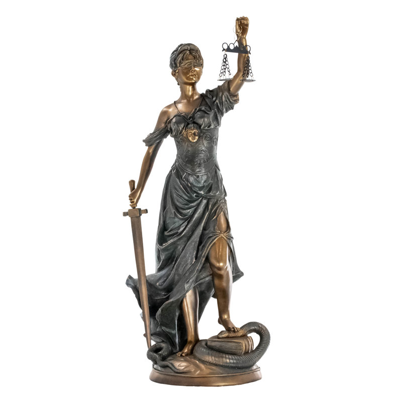 Goddess of Justice Themis Figurine, 22" H x 11" W x 11" D