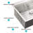 Premium Stainless Steel Kitchen Sink With Advanced Features For Optimal Functionality