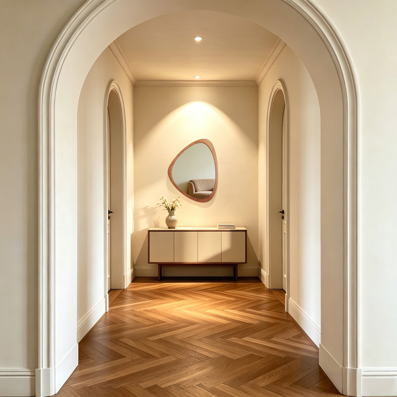 Miroir d'appoint Cotesfield, 25,5 po x 20 po, Noyer