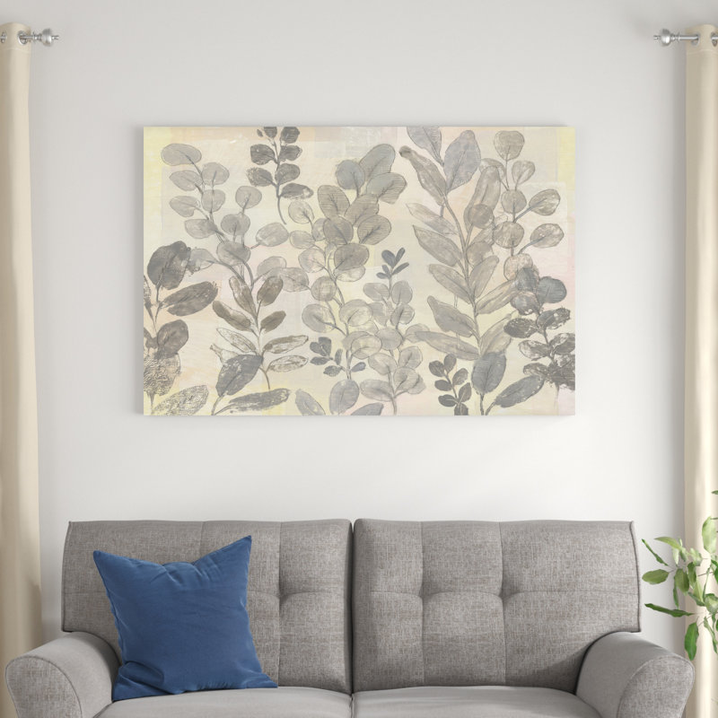 Motif de feuilles II, H 32 po x l 48 po