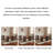 Simple rectangular solid wood mosaic dining table-429068129