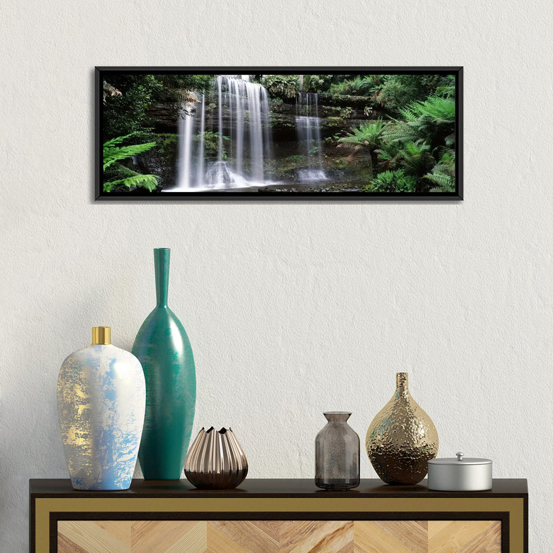 " Waterfall In A Forest, Russell Falls, Mt Field National Park, Tasmania, Australia " by Panoramic Images Ebern Designs