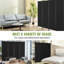 4 - Panel Fabric Partition 8867.5inch, Black, For Bedroom, Dining Room, , Space Saving, Easy To Install 8867.5inch Folding Room Divider, Privacy Screen, Sun Blocking,
