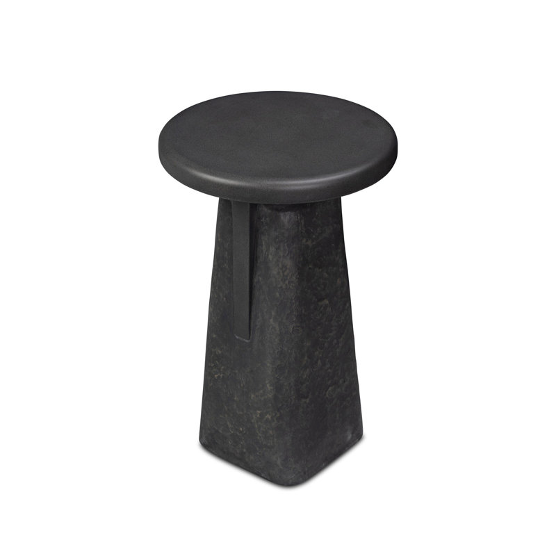 Daro Outdoor End Table-Charcoal Concrete