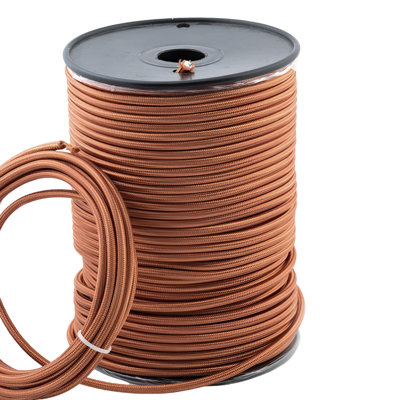 Valatie 3Core Round 5 Meters Vintage Coloured 0.75Mm Braided Fabric Flexible Electrical Cable