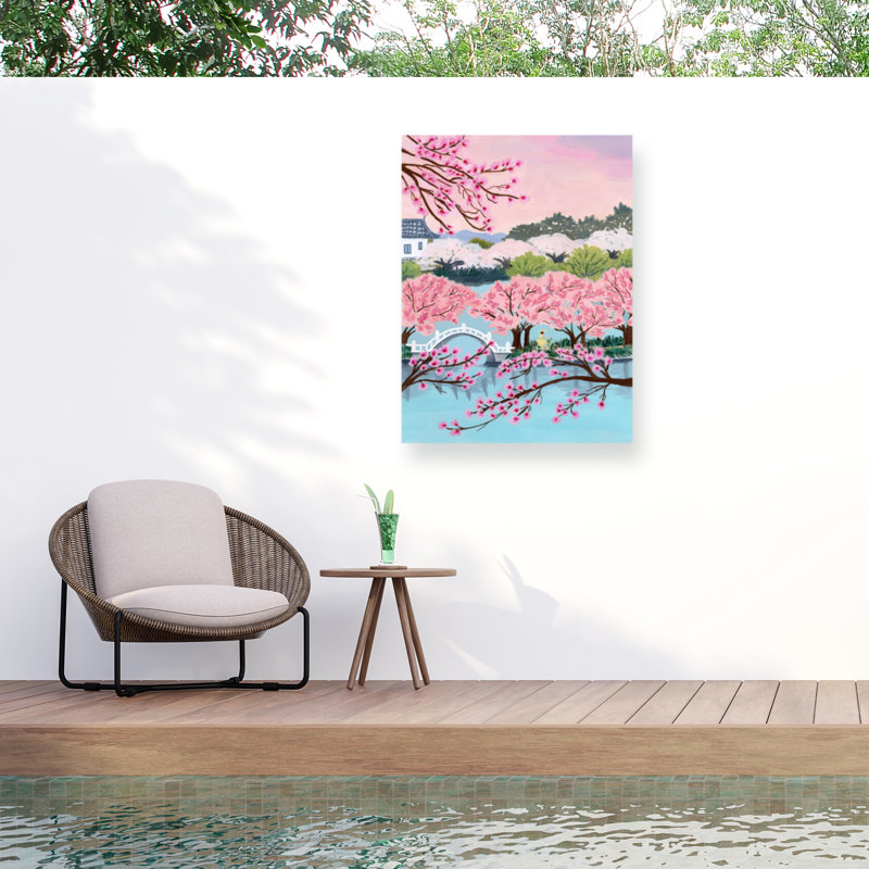 Toile pour l'extérieur Sarah Gesek Blossom Ride, H 14 po x l 19 po