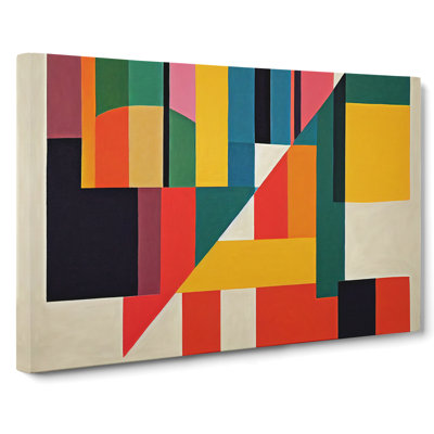 Modern Bauhaus Art Vol.7 Abstract - Wrapped Canvas