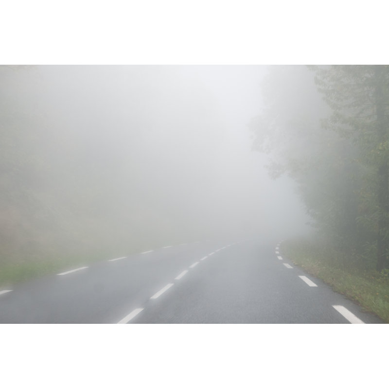 Brouillard sur la route par Legna69, H 12 po x l 18 po