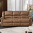 Siete 2-Piece Classic and Overstuffed Soft Faux Leather Manual Reclining Living Room Set