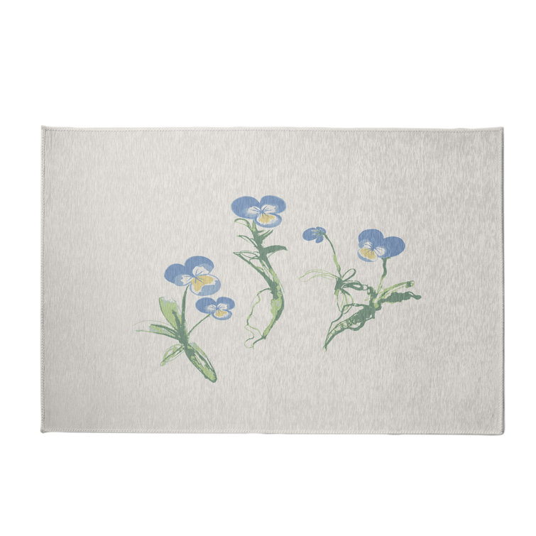 Alvordton Chenille Floral Indoor Rug