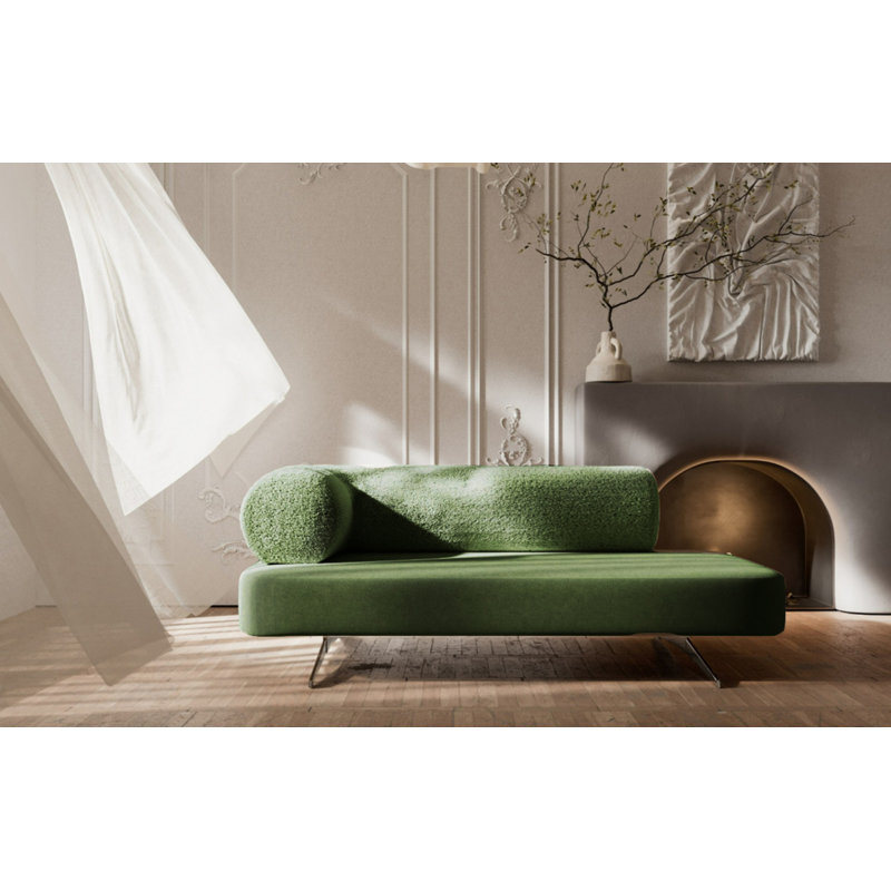 Carmel 2 Seater Velvet Sofa, Green, 67cm H x 170cm W x 80cm D