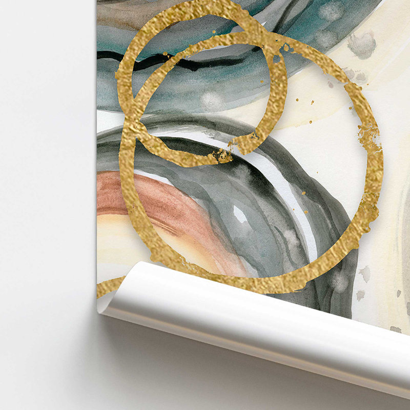 Golden Echoes v1, impression roulée, Unframed, H 20 po x l 16 po x P 0,25 po