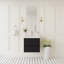 Meuble-lavabo flottant 30 po avec lavabo, meuble-lavabo mural moderne avec lavabo à surface solide et tiroirs à fermeture en douceur, blanc brillant GF-24V11-30GW-W1573P152684-172940268-172940263