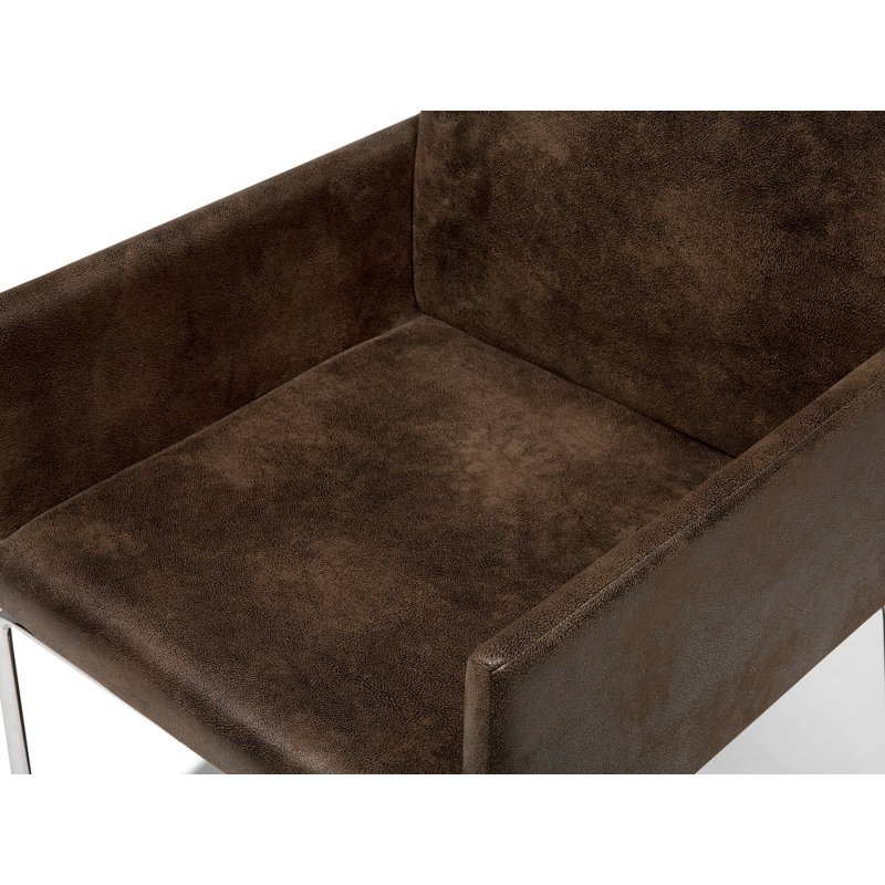 Wieland Upholstered Dining Chair, Dark Brown