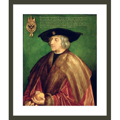 «Emperor Maximilian I» par Albrecht Dürer, impression giclée sur cadre