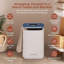 Seau chauffe-serviettes Serenelife - Chauffe-serviettes de salle de bain 23L compact avec porte-disque pour huiles essentielles, minuterie réglable, arrêt automatique, rangement pour cordon d'alimentation et affichage à DEL, convient à 2 serviettes surdimensionnées (bleu)-121704933
