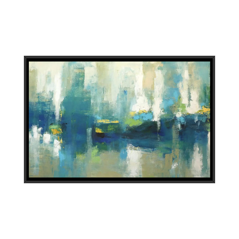 « matinée » par radiana christova, impression sur toile tendue, H 18 po x l 26 po x P 1,5 po, Toile avec cadre noir