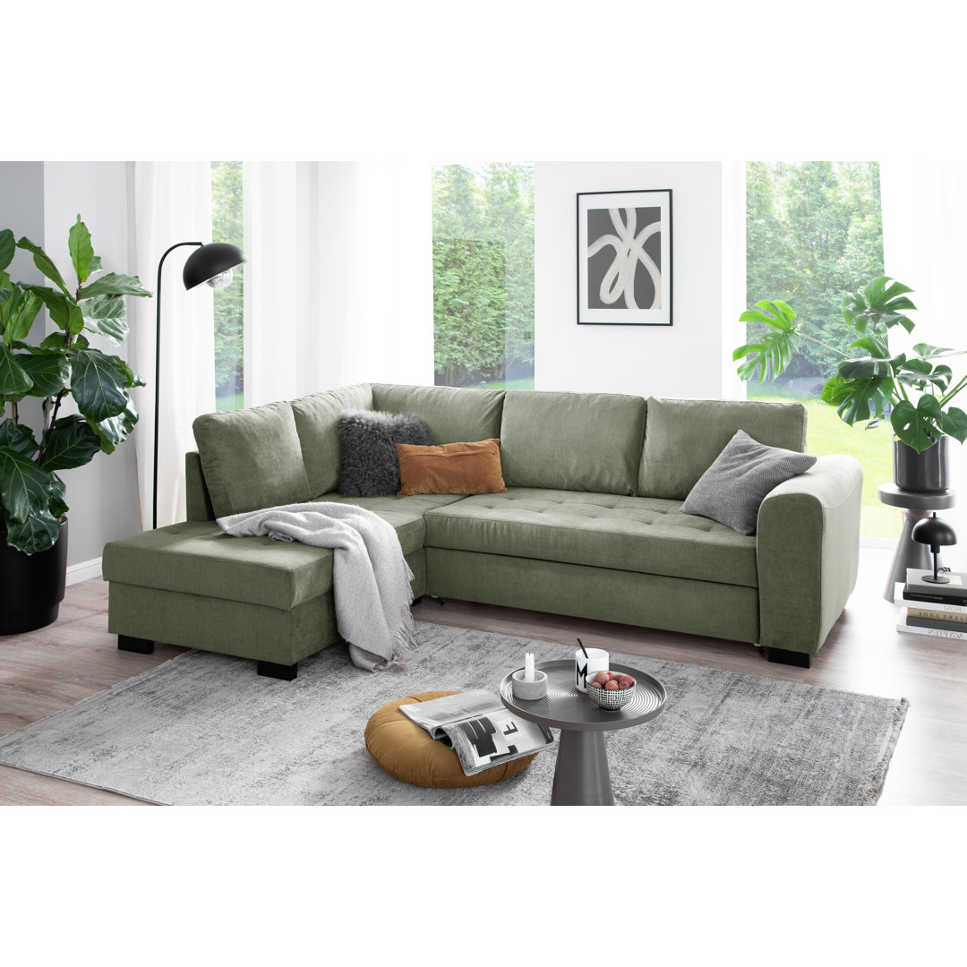 Ecksofa Lequitta mit Bettfunktion